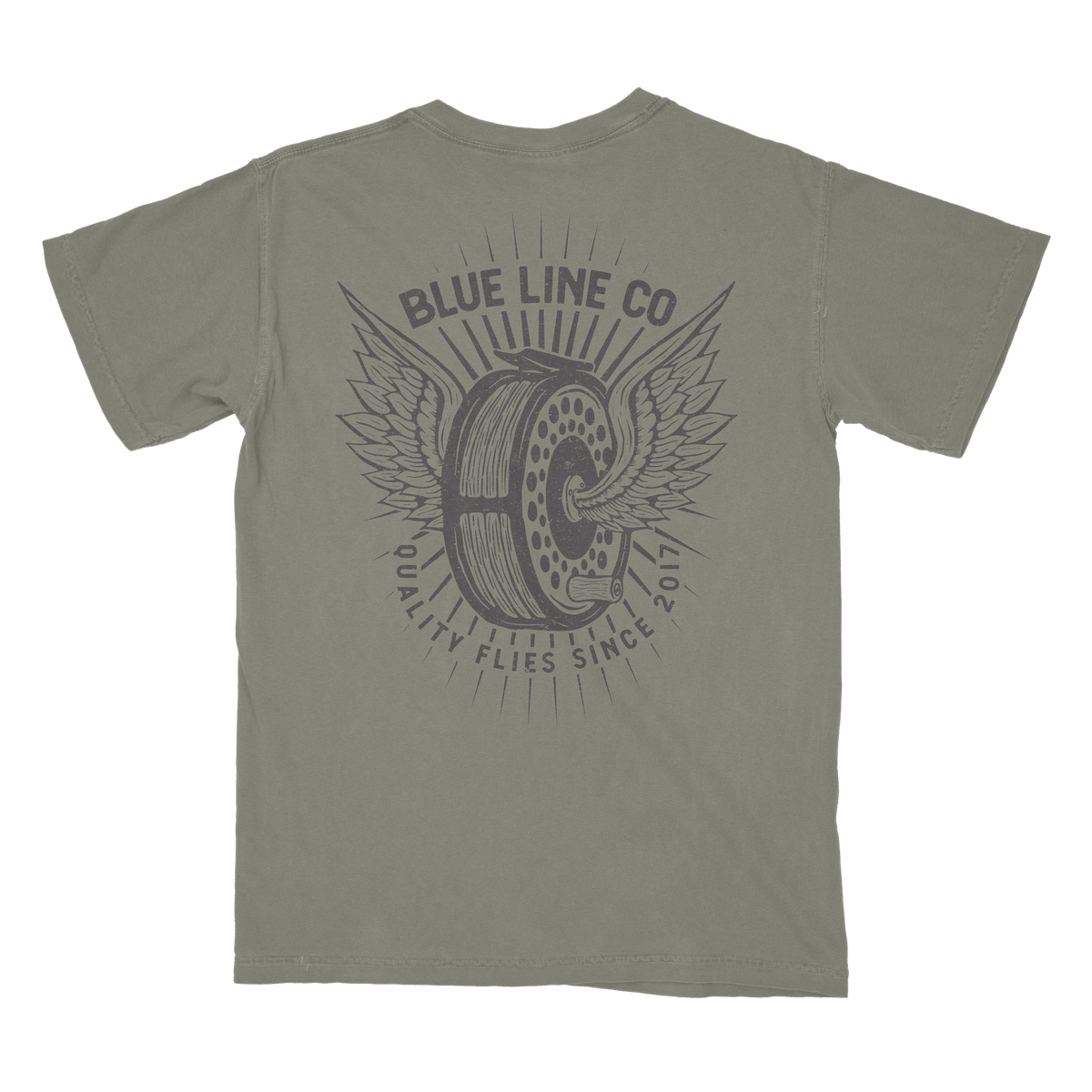 Fly Reel T-Shirt by BlueLineCo.