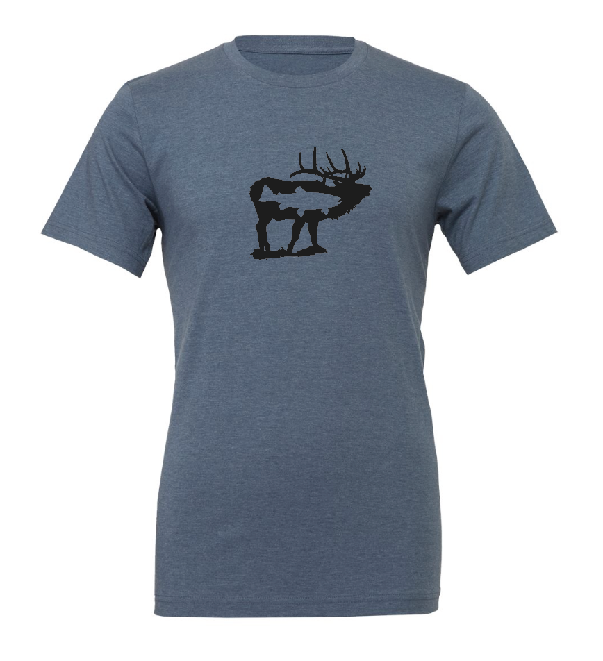 Elk Fish T-Shirt Large / Heather Slate