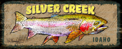 Rainbow Trout Textured Sign
